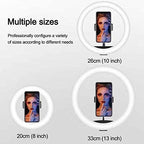 10.2" RGB LED Ring Light with Adjustable Tripod Stand and Phone Holder