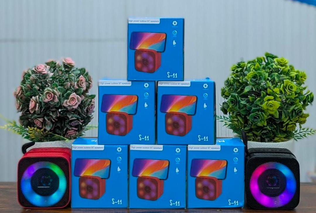 S11 Mini Portable Bluetooth Speaker with Phone Holder and RGB Lights