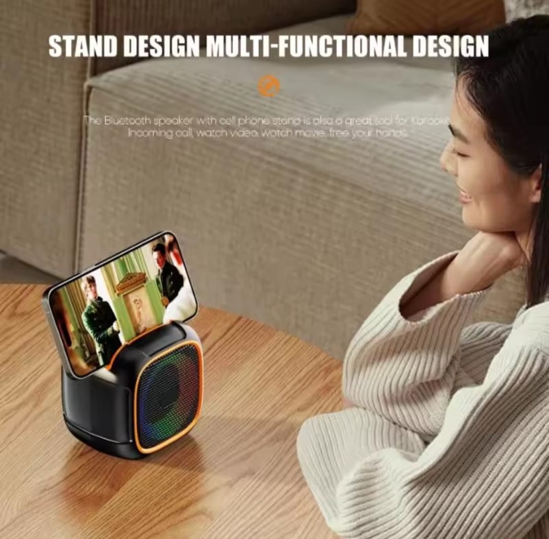 S11 Mini Portable Bluetooth Speaker with Phone Holder and RGB Lights