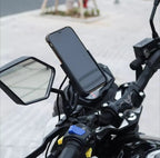 Motorcycle Mobile Holder with Charger | Aluminium Body Phone Mount