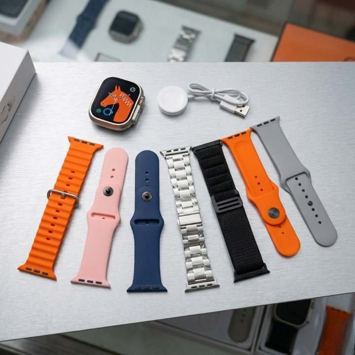 Ultra 2 Smart Watch with 2.01" Display and 7-in-1 Strap Set