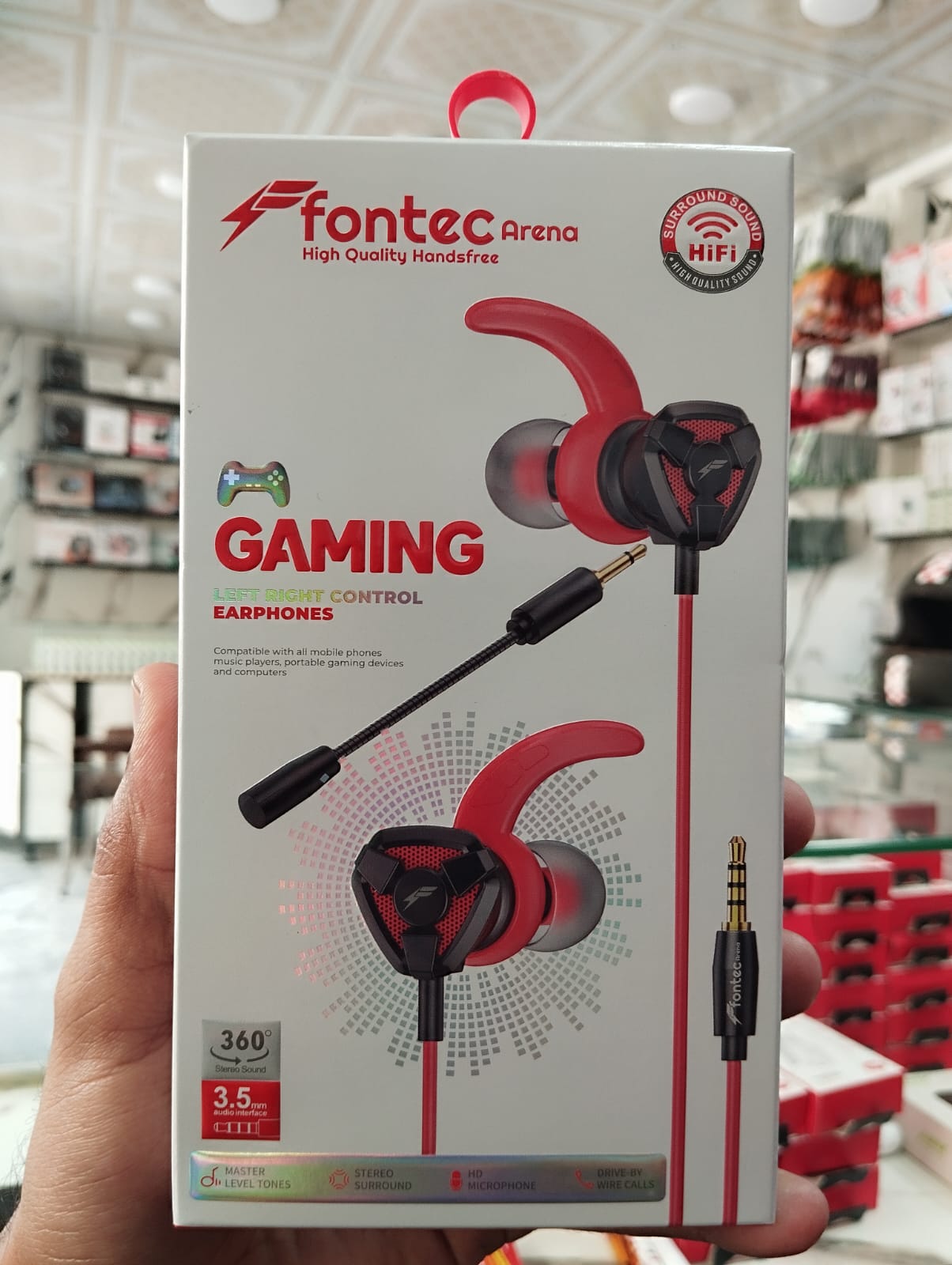 Fontec Arena Gaming Earphones with Detachable Mic 3.5mm