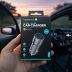 Sabawoon 18W Dual USB Fast Car Charger