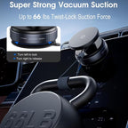 360° Vacuum Magnetic Car Phone Mount with Suction Cup