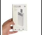 66W Fast Charging Power Bank 20000mAh with Built-in Type-C & Lightning Cables
