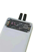 66W Fast Charging Power Bank 20000mAh with Built-in Type-C & Lightning Cables