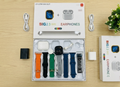i20 Ultra Max Suit – 10 in 1 Smartwatch & Earphones Bundle | 7 Bands Included