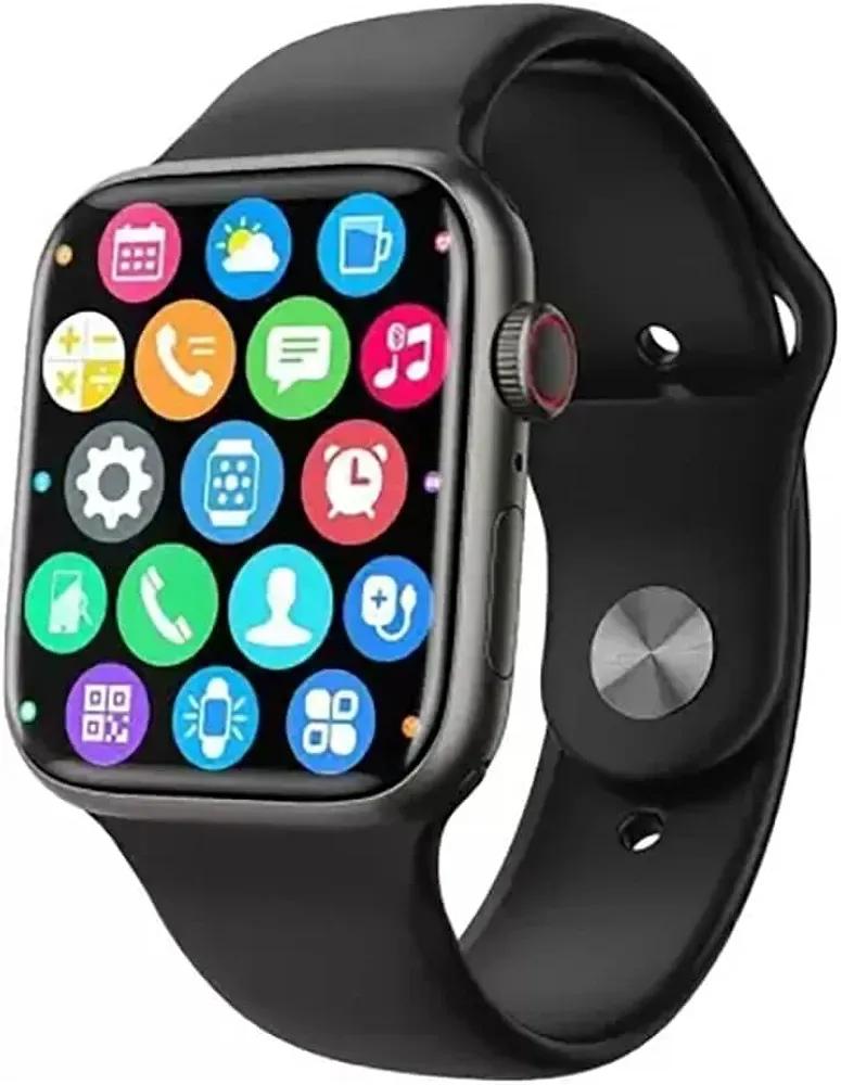 Black Smartwatch with Silicone Band & Fast Charging | i8 Pro Max Style