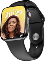 Black Smartwatch with Silicone Band & Fast Charging | i8 Pro Max Style