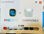 i20 Ultra Max Suit – 10 in 1 Smartwatch & Earphones Bundle | 7 Bands Included