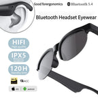 Intelligent Bluetooth Glasses Black | Long Range Audio Gaming Glasses