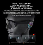 Intelligent Bluetooth Glasses Black | Long Range Audio Gaming Glasses