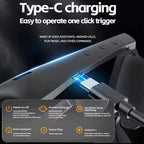 Intelligent Bluetooth Glasses Black | Long Range Audio Gaming Glasses