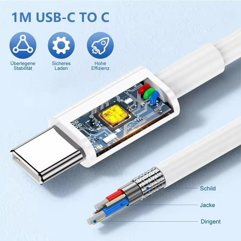 25W PD USB-C Fast Charger Adapter with Type-C Cable