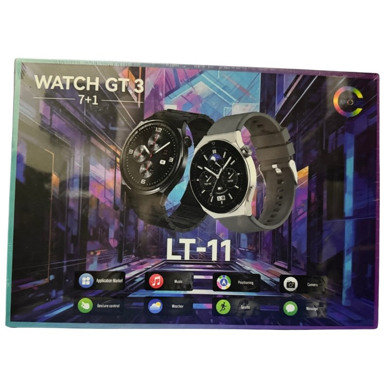 LT-11 GT3 smartwatch with 7 interchangeable bands complete set Pakistan